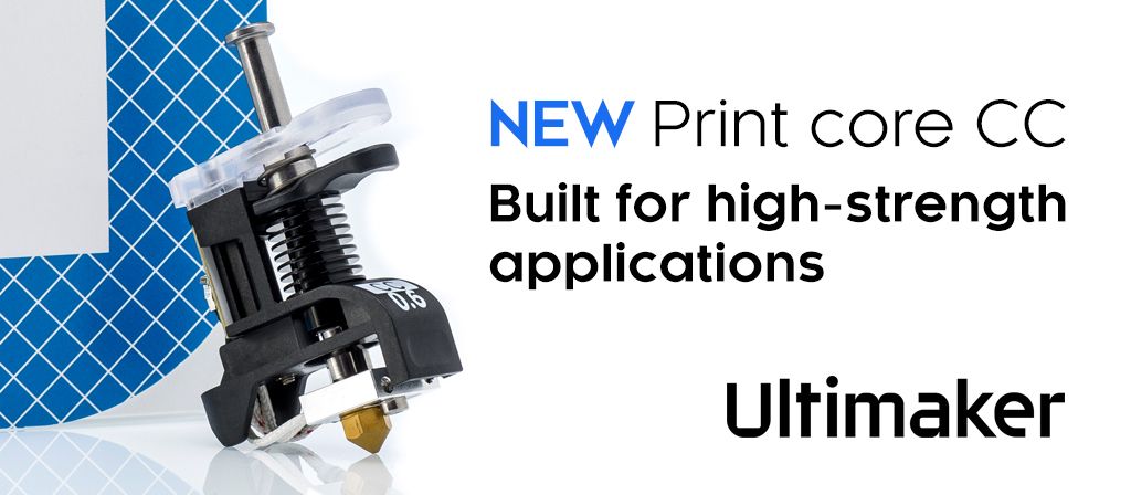 New Ultimaker CC Print core 0.4mm and 0.6mm