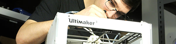 Warranty, support and Voxel Factory service plan for Ultimaker banner