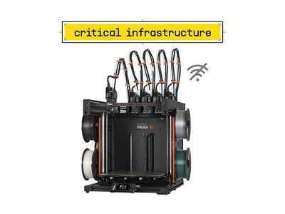Original Prusa XL 5 tool head assembled Critical Infrastructure Edition with encrypted 30GB USB